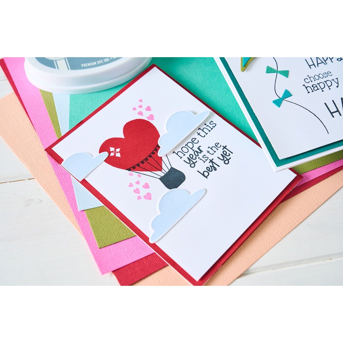 Sizzix Up and Away Stamp and Die Bundle heart