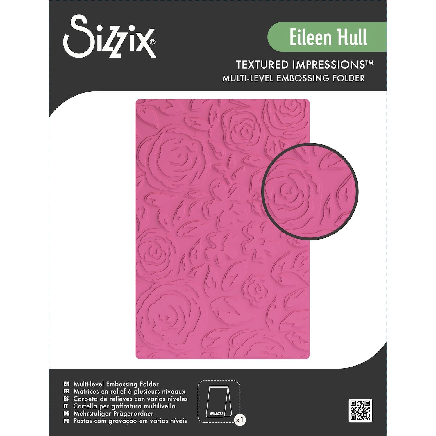 Sizzix Watercolor Bouquet MultiLevel Embossing Folder 667069