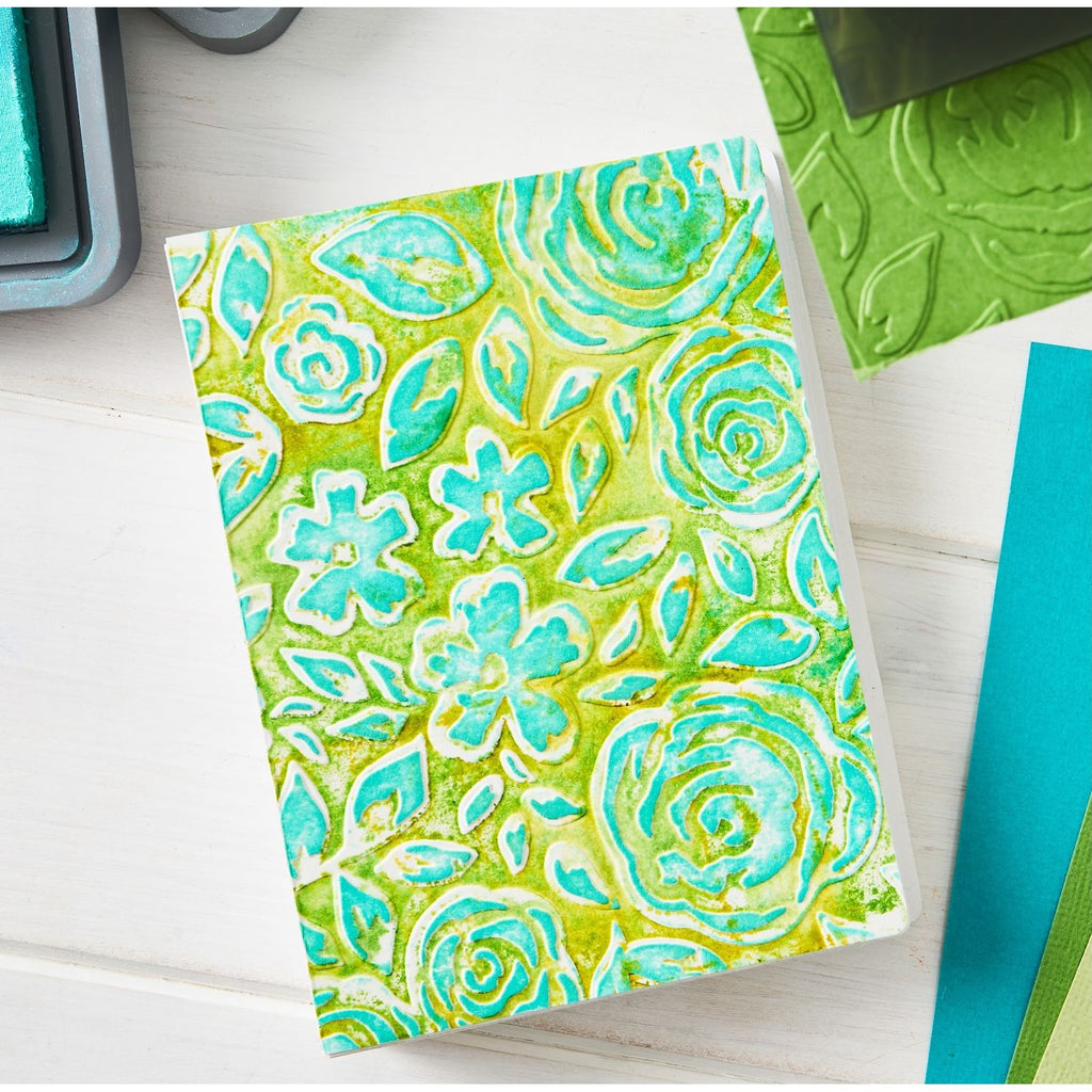 Sizzix Watercolor Bouquet MultiLevel Embossing Folder 667069 flowers