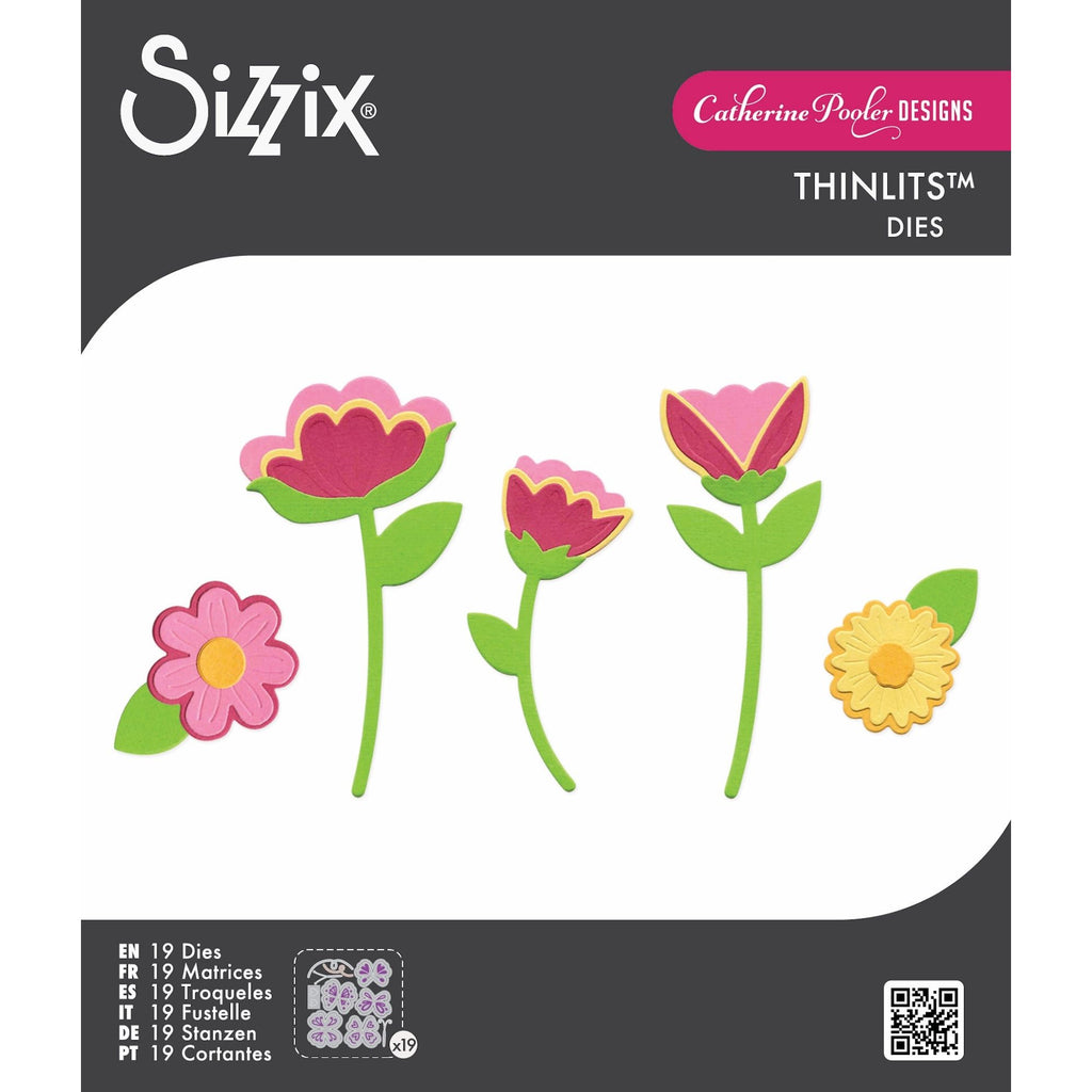 Sizzix Whimsy Blooms 2 Framelits Dies 667008