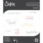 Sizzix Winter Sentiments Clear Stamps Set 667123
