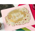 Sizzix Winter Wishes 2 Thinlits Dies 666736 gold and pink