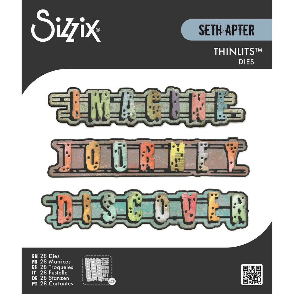 Sizzix Word Wafers 1 Thinlits Dies 666905