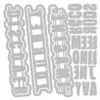 Sizzix Word Wafers 1 Thinlits Dies 666905 line art