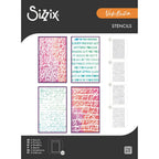 Sizzix Words and Numbers A5 Stencils 667161
