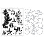 Sizzix and 49 and Market Build a Wreath Clear Stamps and Framelits Dies 667175 contents inside