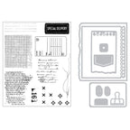 Sizzix and 49 and Market Creative Combos Stamps and Framelits 667058 line art