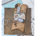 Sizzix and 49 and Market Creative Combos Stamps and Framelits 667058 travel tag