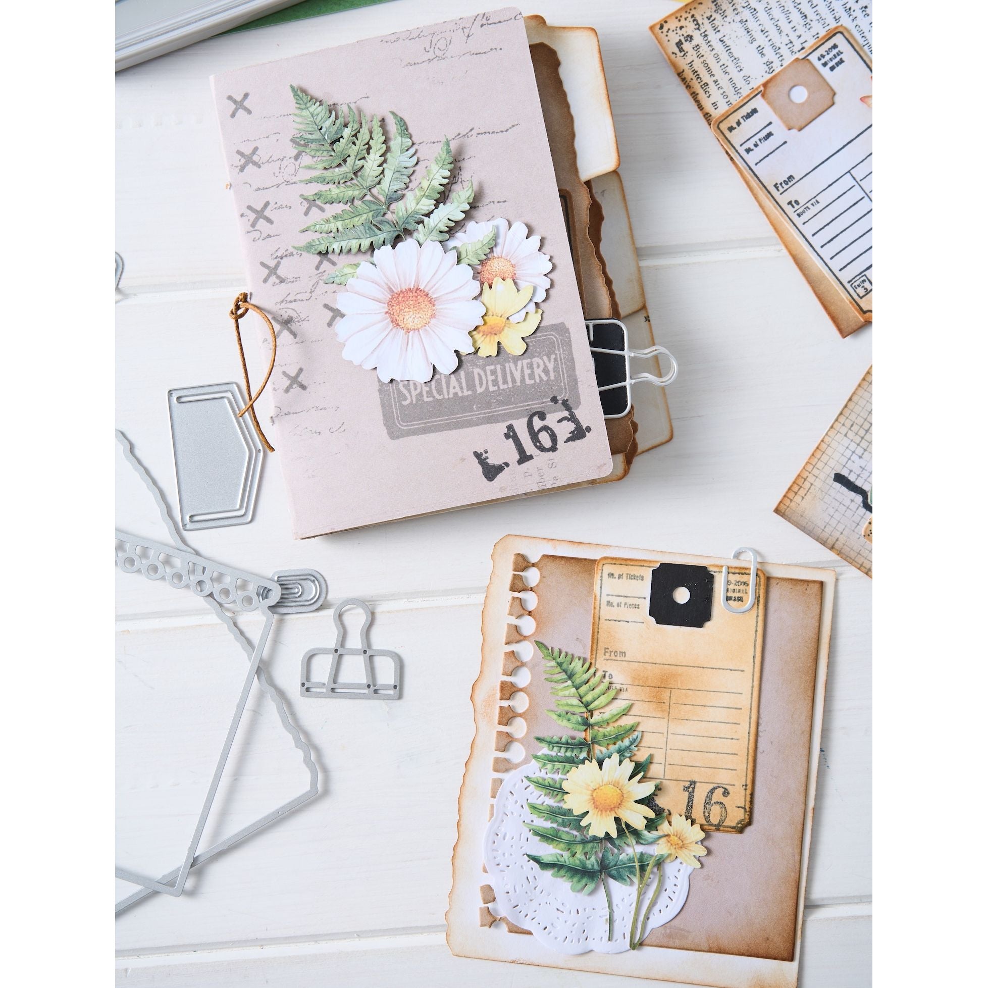 Sizzix and 49 and Market Creative Combos Stamps and Framelits