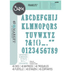 Sizzix and 49 and Market Fine Line Alpha 02 Framelits Dies 666808