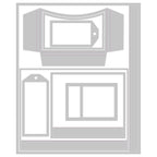 Sizzix and 49 and Market Journal Essential Pages Thinlits Plus Dies 666744 line art