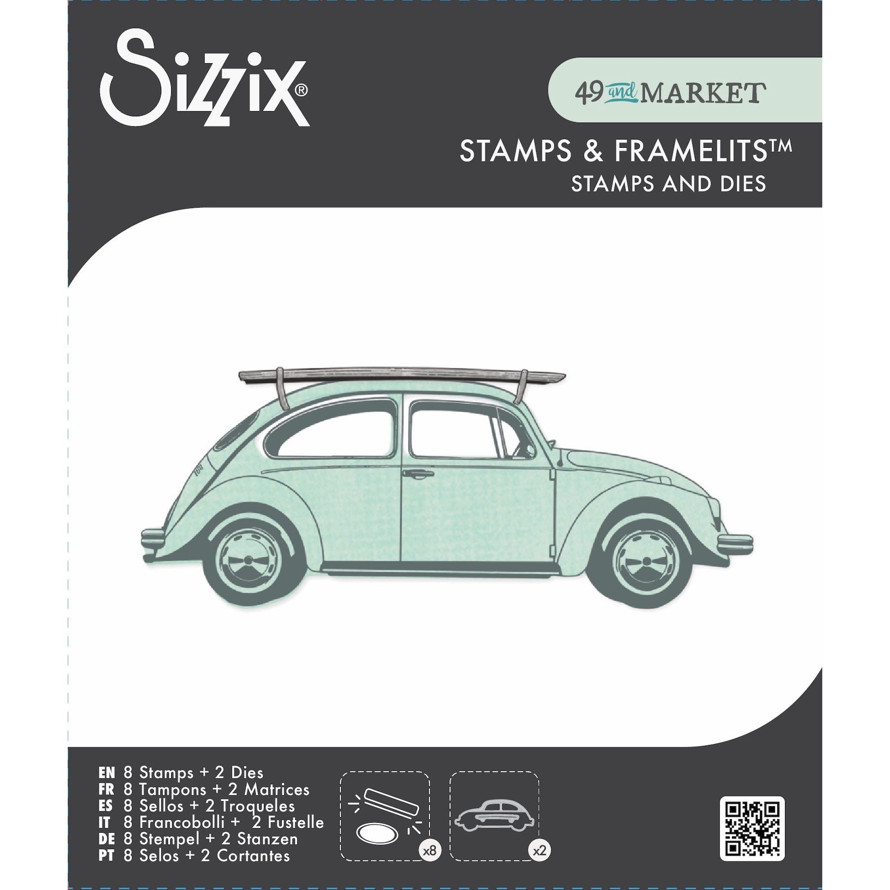 Sizzix and 49 and Market Journey Home Stamps and Framelits 667012