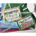 Sizzix and 49 and Market Journey Home Trees and Trinkets Stamp and Die Bundle christmas