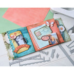 Sizzix and 49 and Market Snap and Swap Journal Set Thinlit Dies 667062 journal pages