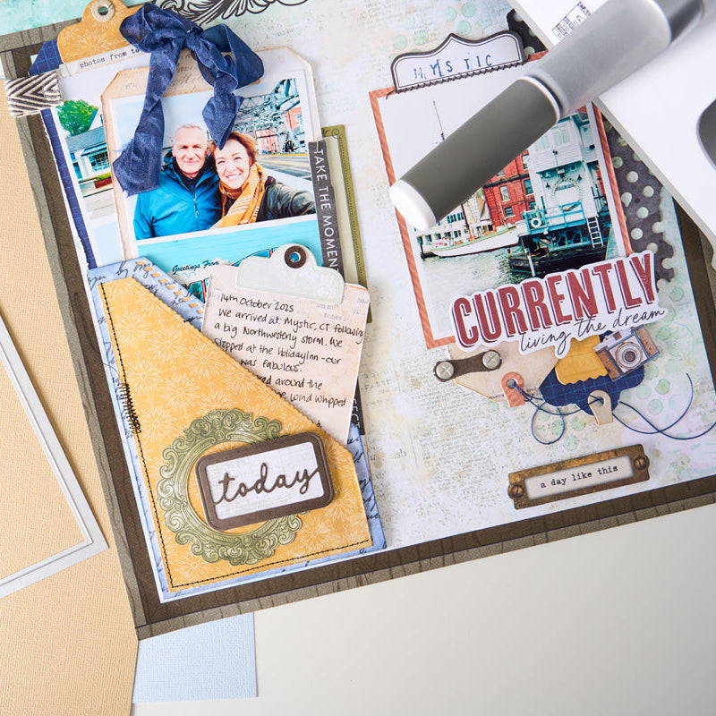Sizzix and 49 and Market Snap and Swap Slanted Pocket Thinlits Dies 667227 today orange pocket folder a day like this tag cards