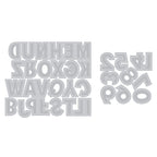 Sizzix and 49 and Market This or That Alphabet and Numbers Die Bundle line art