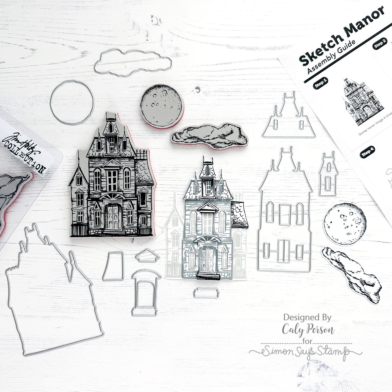 Simon Says Stamp Sketch Manor Wafer Dies 408sss Assembly GUide