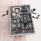Tim Holtz Sketch Manor Stamps with Simon Says Stamp Dies Bundle setsm25 Halloween Card