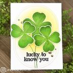 Simon Says Stamps and Dies Sketched Clovers set925sc To Be Loved St. Patrick's Day Card