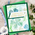Simon Says Stamps and Dies Sketched Clovers set925sc To Be Loved St. Patrick's Day Card