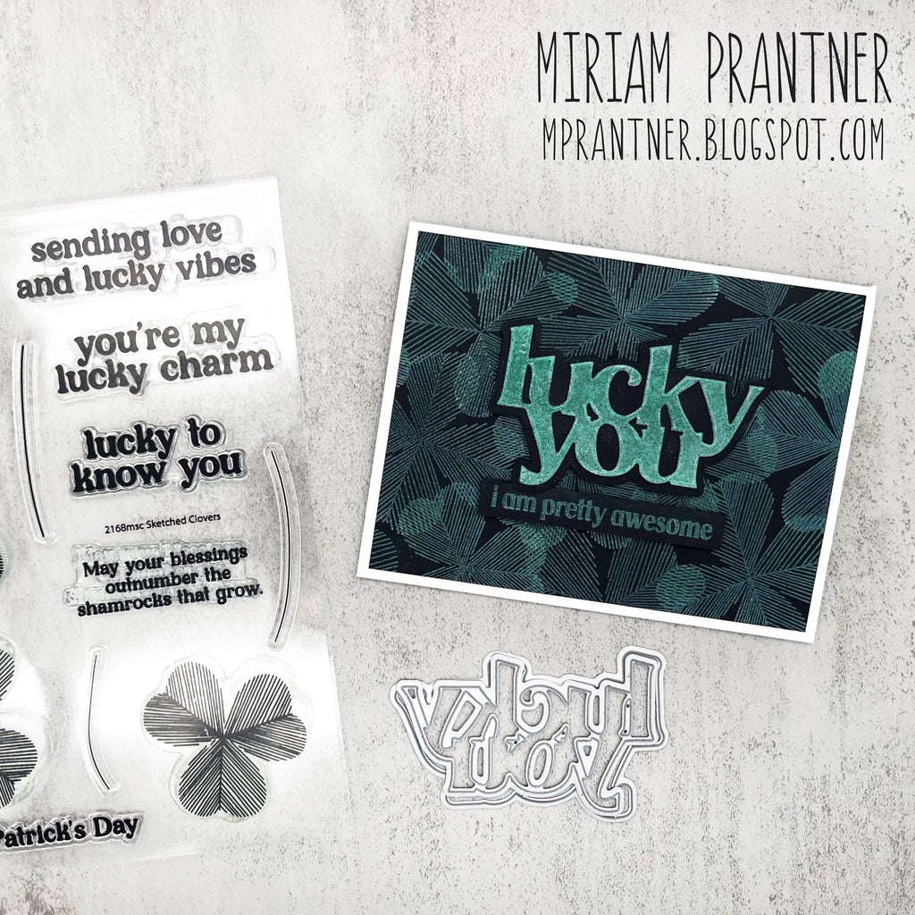 Simon Says Stamps and Dies Sketched Clovers set925sc To Be Loved St. Patrick's Day Card | color-code:ALT02