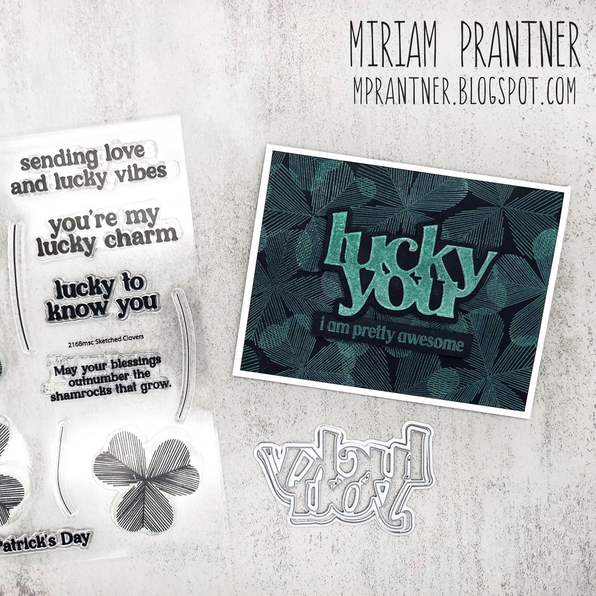 Simon Says Stamps and Dies Sketched Clovers set925sc To Be Loved St. Patrick's Day Card | color-code:ALT02