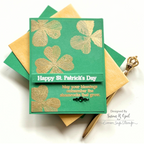 Simon Says Stamps and Dies Sketched Clovers set925sc To Be Loved St. Patrick's Day Card