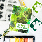 Simon Says Stamps and Dies Sketched Clovers set925sc To Be Loved St. Patrick's Day Card