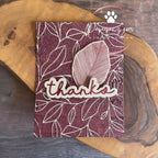 Simon Says Stamp Sketched Leaves Wafer Dies 1157mdc Sweet Wishes Thanks Card