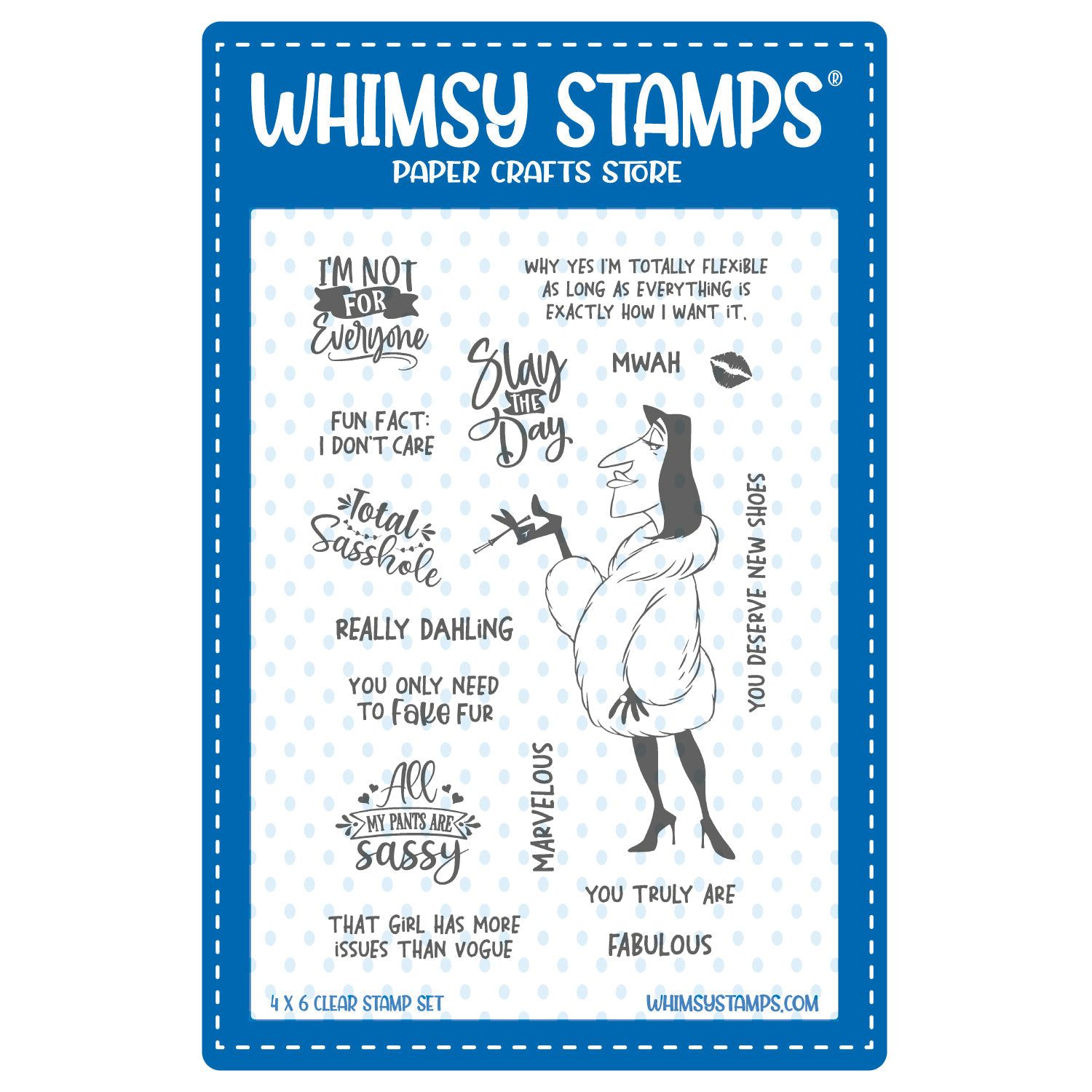 Whimsy Stamps Slay the Day Clear Stamps cwsd217a