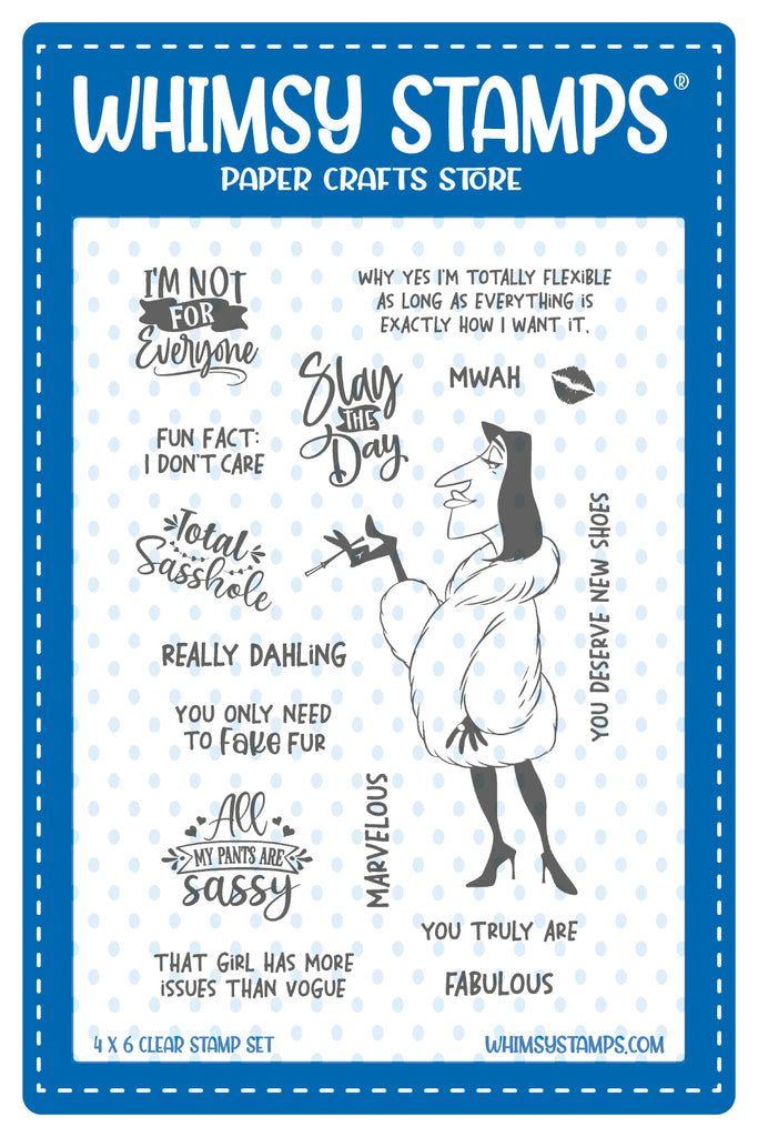 Whimsy Stamps Slay the Day Clear Stamps cwsd217a
