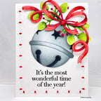 Simon Says Stamp Sleigh Bell Wafer Dies 1330sd Sugar and Spice Holiday Card