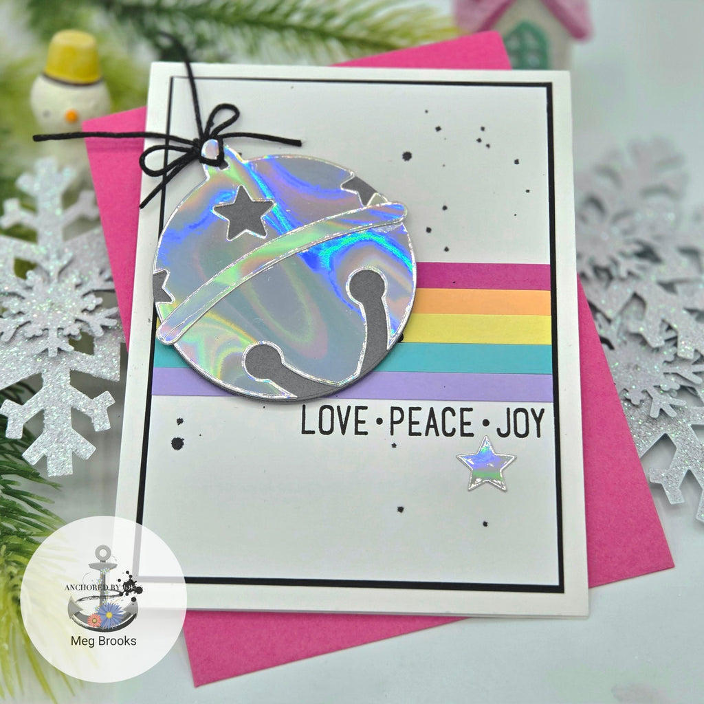 Simon Says Stamp Sleigh Bell Wafer Dies 1330sd Sugar and Spice Holiday Card