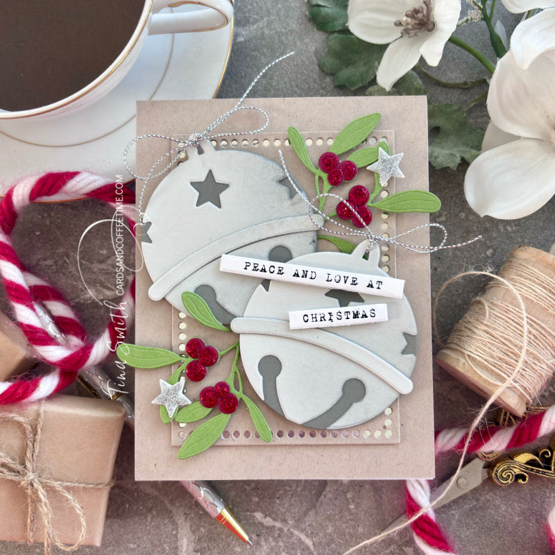 Simon Says Stamp Sleigh Bell Wafer Dies 1330sd Sugar and Spice Holiday Card | color-code:ALT03