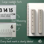 SlopeSight 30 Degree 12 Inch Black Ruler ss30pr12-blk Large Dual Measuring Units