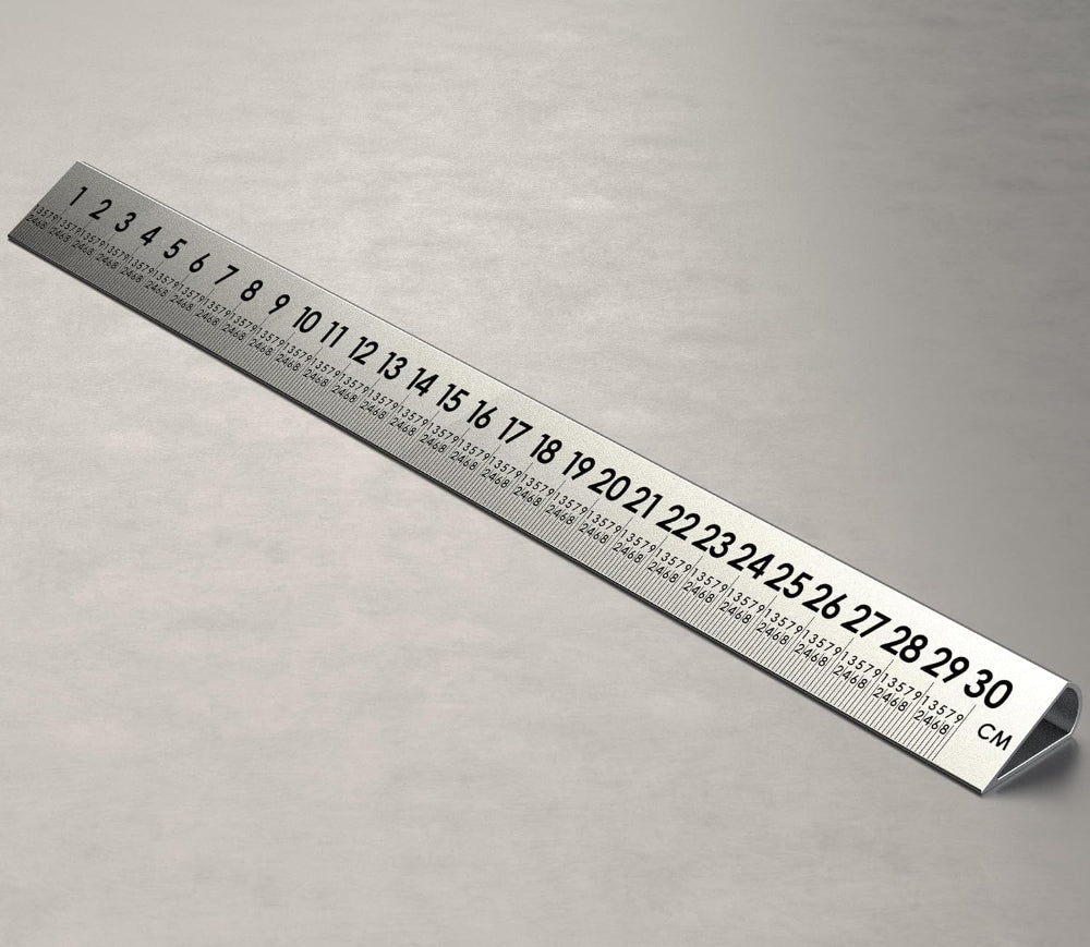 SlopeSight 30 Degree 12 Inch Silver Ruler ss30pr12-slv Ruler by itself