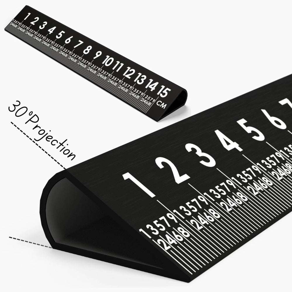 SlopeSight 30 Degree 6 Inch Black Ruler ss30pr06-blk