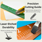 SlopeSight 30 Degree 6 Inch Silver Ruler ss30pr06-slv Precision Cutting Guide and Laser Etched Durability