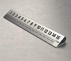 SlopeSight 30 Degree 6 Inch Silver Ruler ss30pr06-slv Ruler Alone Centimeter Side Up