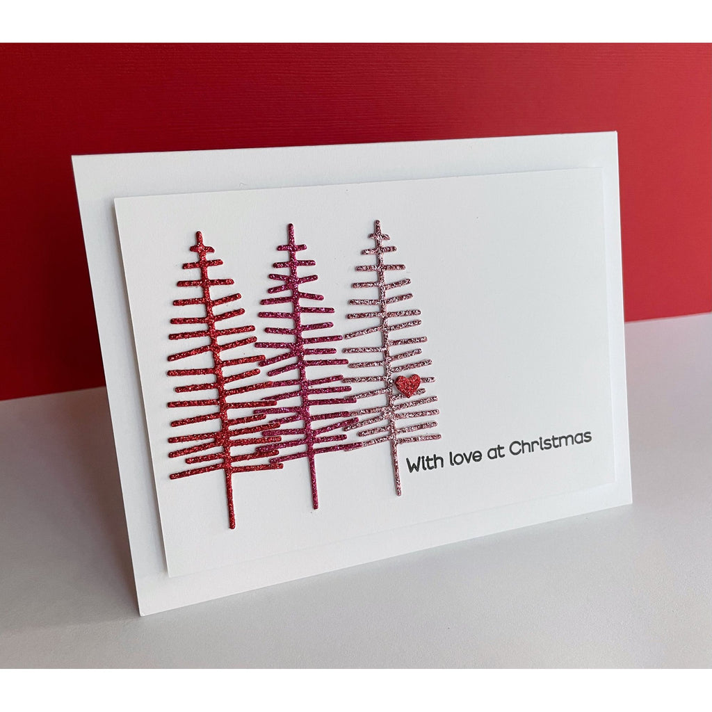 Simon Says Stamp Small Bottle Brush Trees Wafer Dies s894 All The Joy Christmas Card | color-code:ALT01