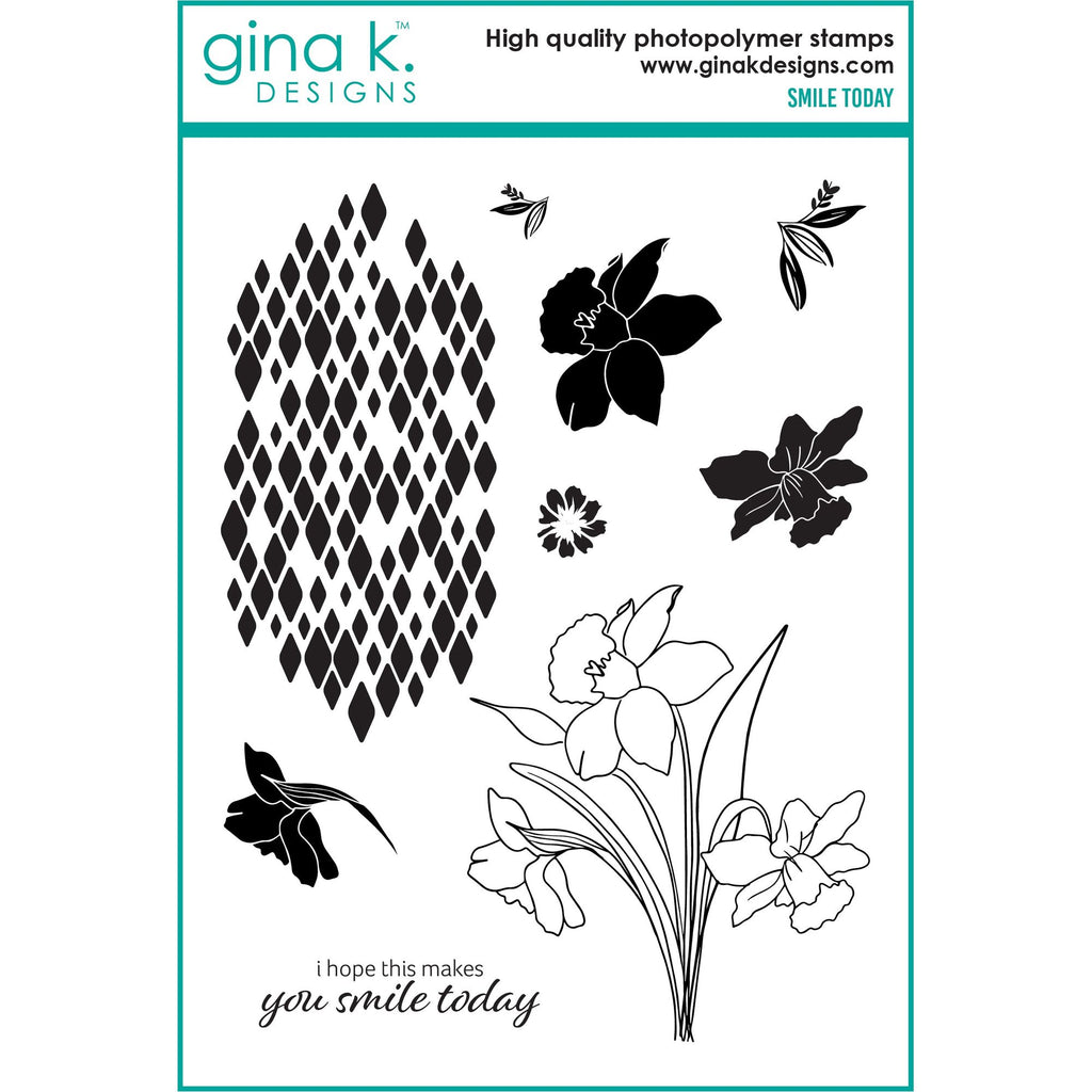 Gina K Designs Smile Today Clear Stamps