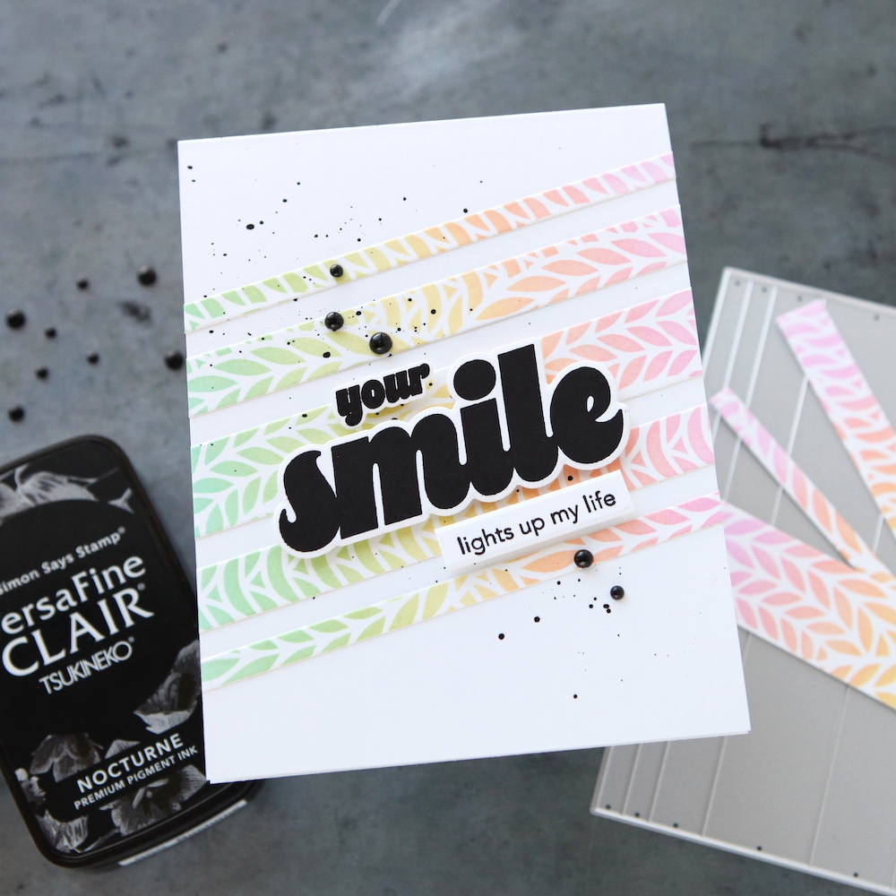 CZ Design Stamps and Dies Smile Bundle set1012sm Friend Like You Smile Card | color-code:ALT07