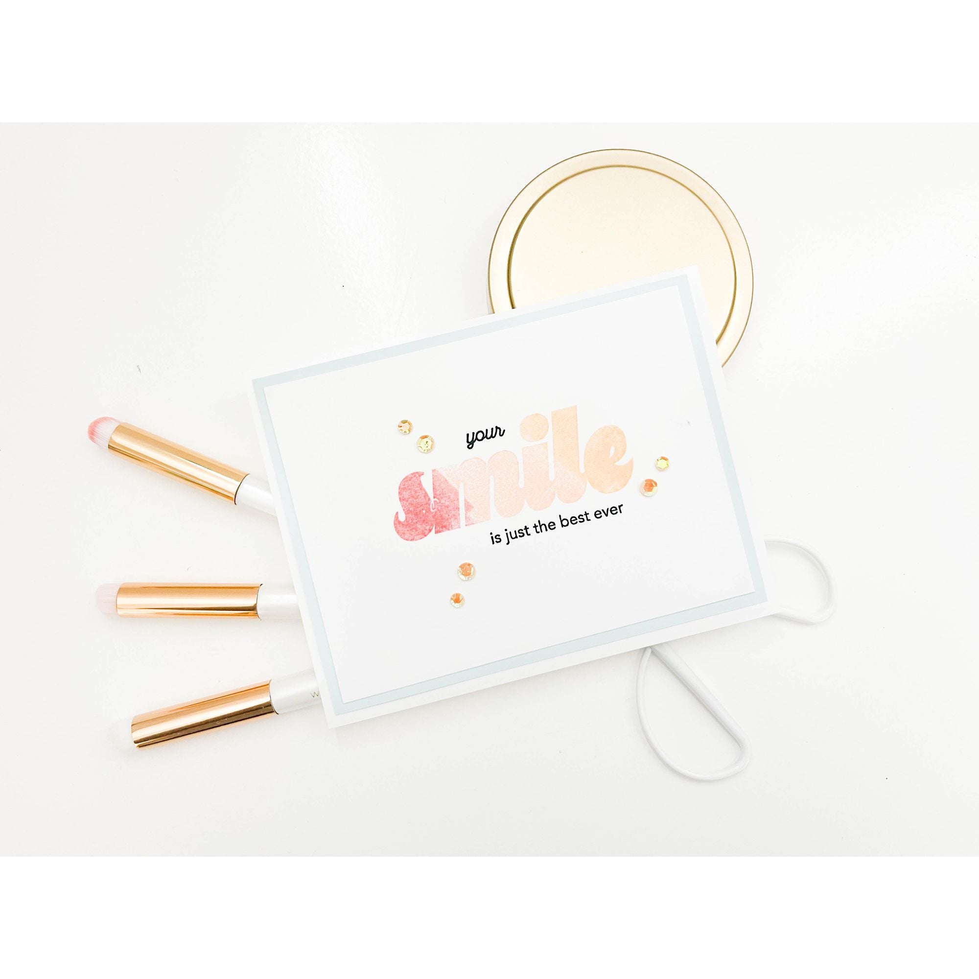 CZ Design Clear Stamps Smile cz397c Friend Like You Smile Card