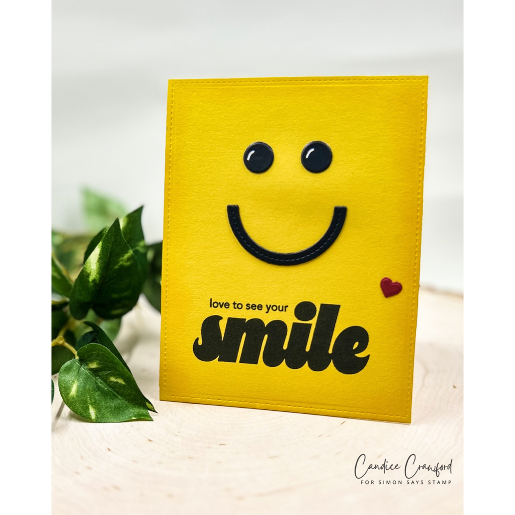 CZ Design Stamps and Dies Smile set1011sm Friend Like You Smile Card