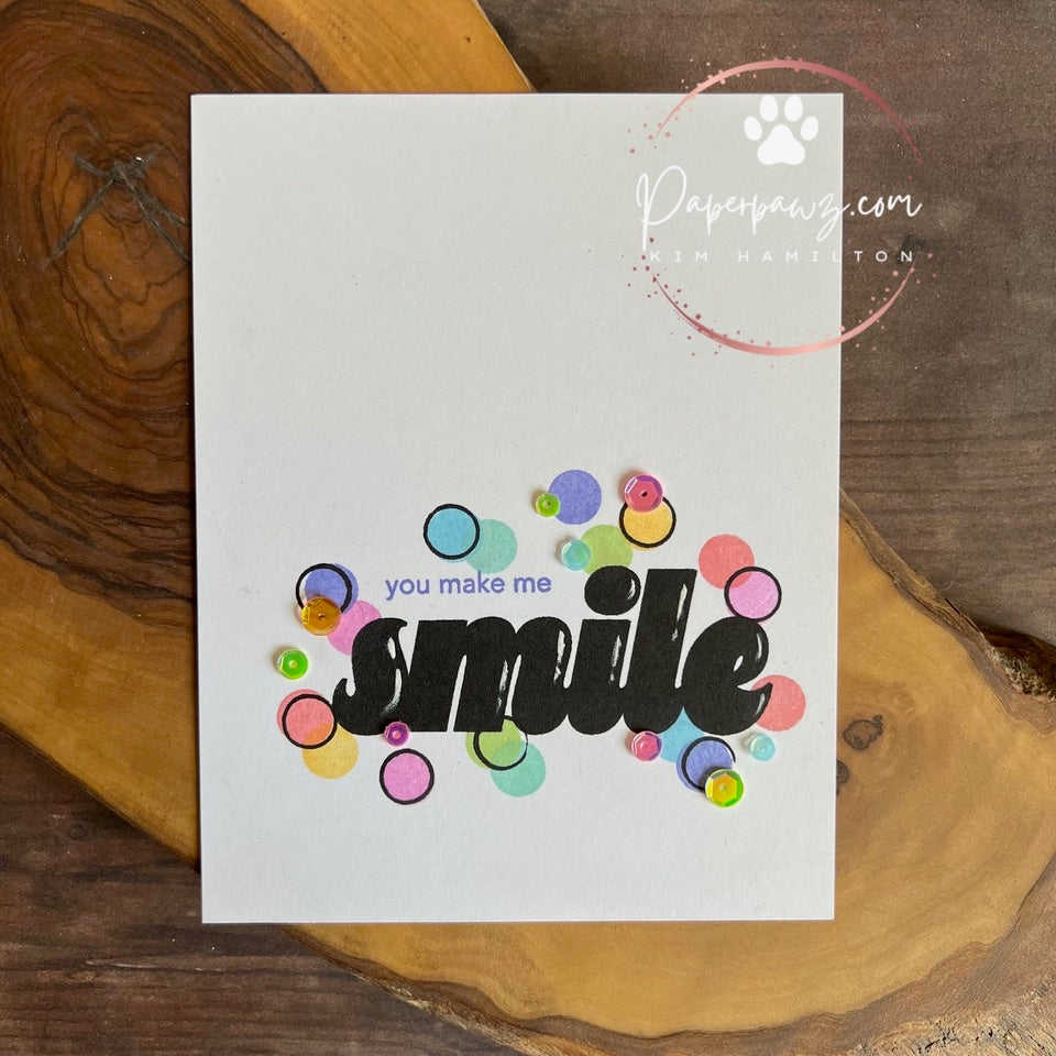 CZ Design Stamps and Dies Smile set1011sm Friend Like You Smile Card