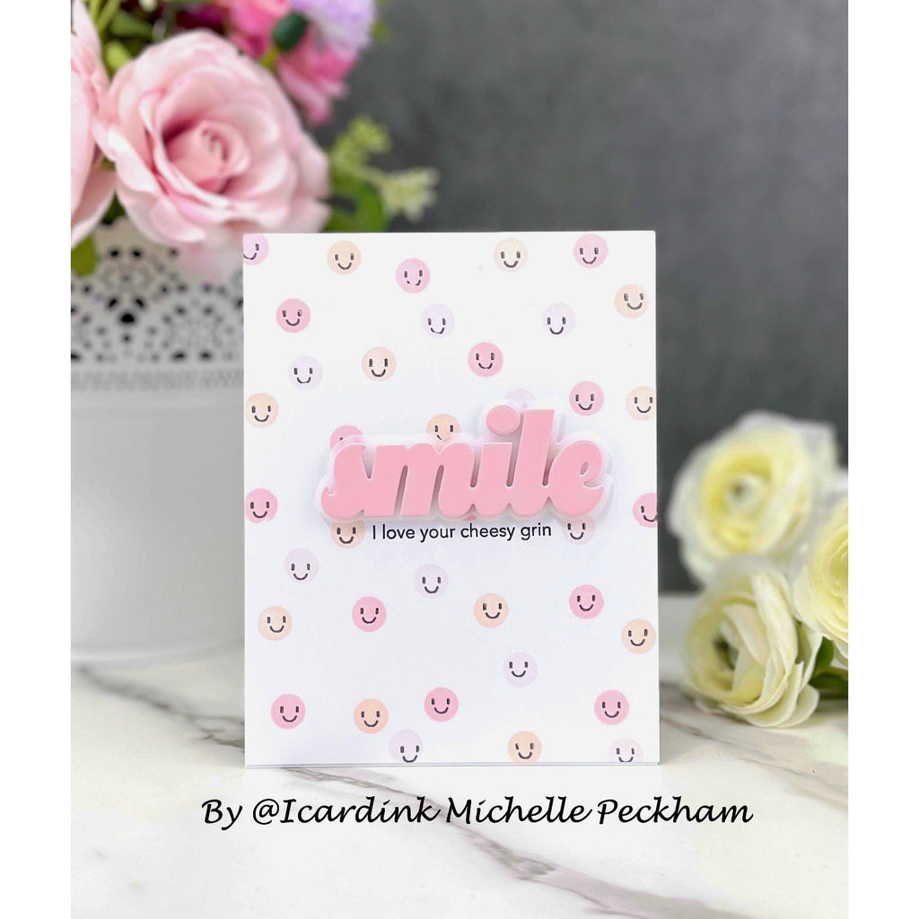 CZ Design Stamps and Dies Smile set1011sm Friend Like You Smile Card
