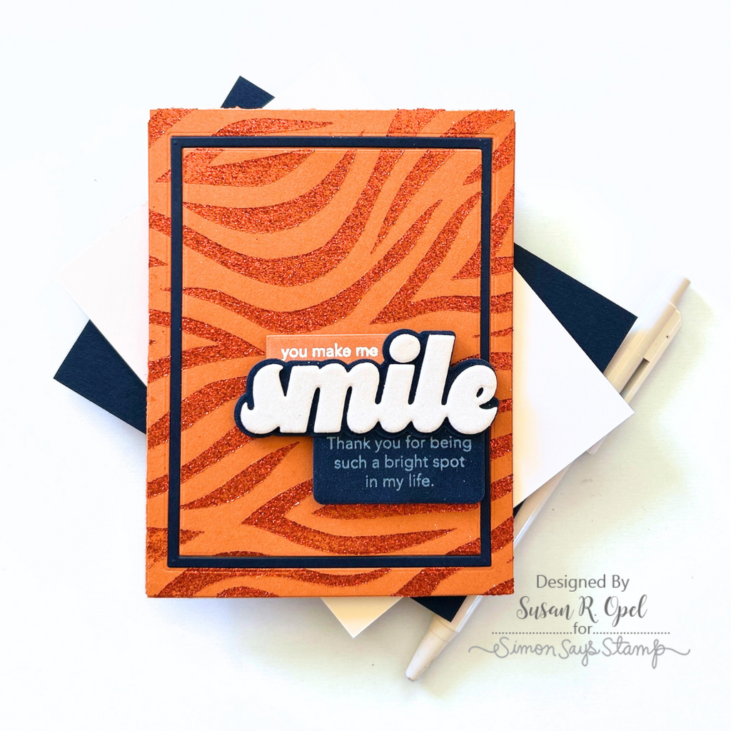CZ Design Stamps and Dies Smile set1011sm Friend Like You Smile Card