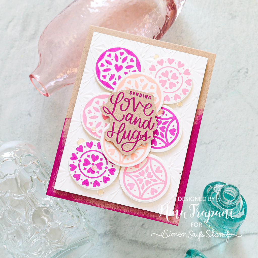 Simon Says Stamps and Die Heart Mosaics Smitten Love Card