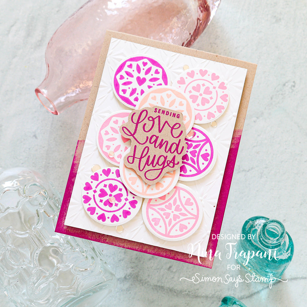 Simon Says Stamps and Die Heart Mosaics Smitten Love Card