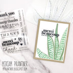 Simon Says Stamp Stencils and Dies Snake Plant set989sp Moments in Time Thanks Card | color-code:ALT08